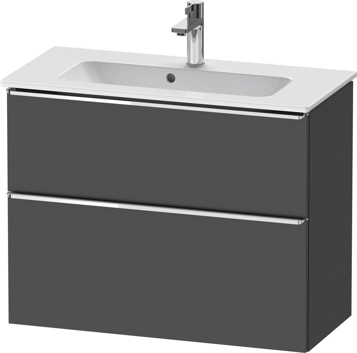 DURAVIT D-Neo Waschtischunterbau 810 mm Eiche Schwarz Bronze, wandhängend, 1 Auszug
