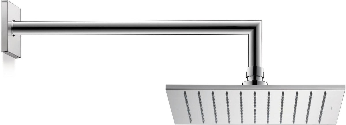 DURAVIT Kopfbrause 240x240 mm Schwarz Matt – Rechteckig, Verstellbar, Antikalk