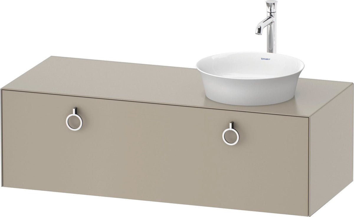 DURAVIT White Tulip Waschtischunterbau 1300 mm wandhängend, 1 Auszug, weiß seidenmatt