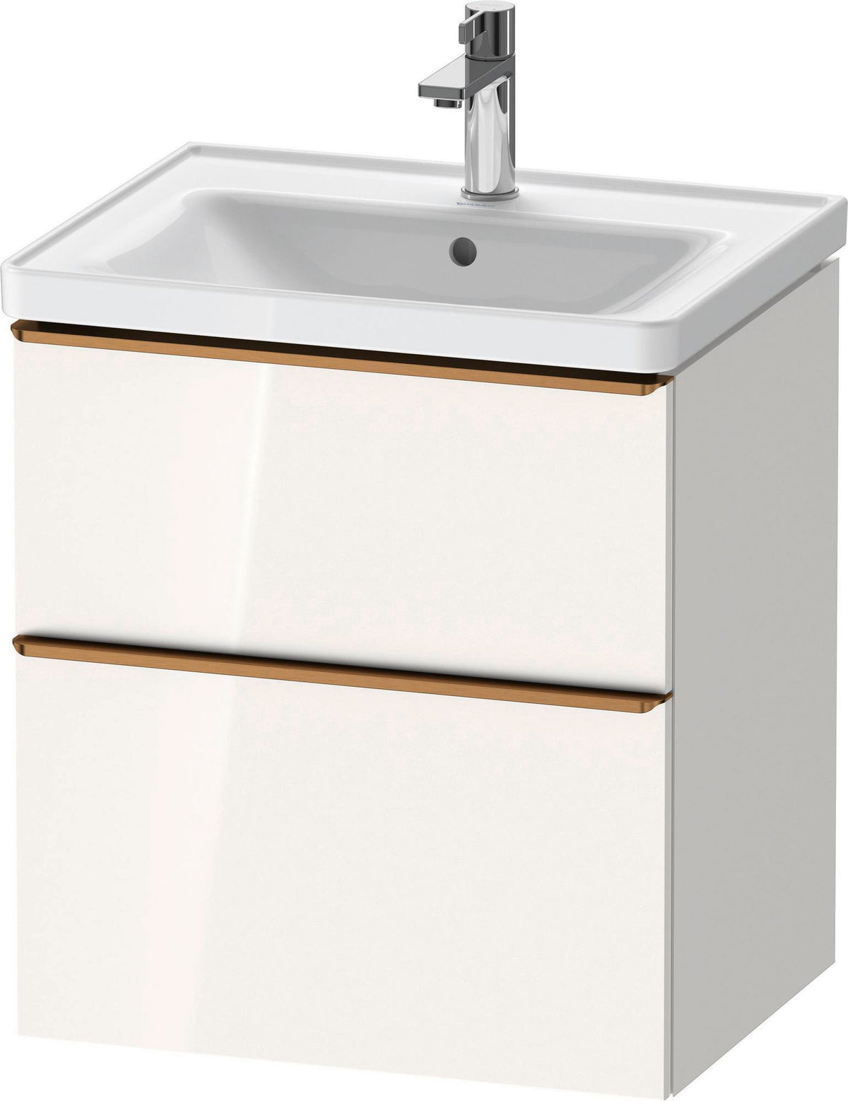 Duravit D-Neo Waschtischunterbau 584 mm betongrau matt mit Auszug und Schubkasten