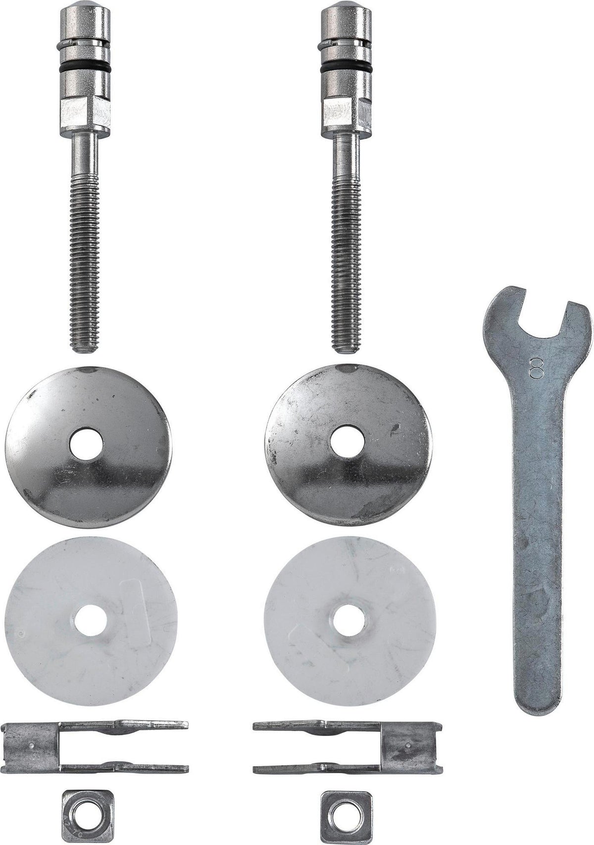 DURAVIT Scharnier-Set für WC-Sitz Universal – Kunststoff, ohne Absenkautomatik, 0061581000