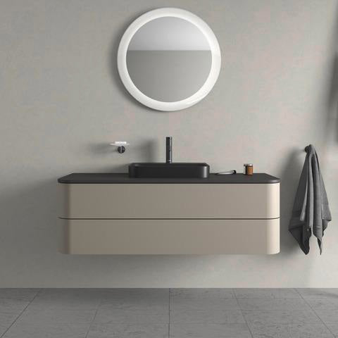 DURAVIT Aufsatzbecken Happy D.2 Plus 500 mm Weiß mit Überlauf und Hahnlochbank