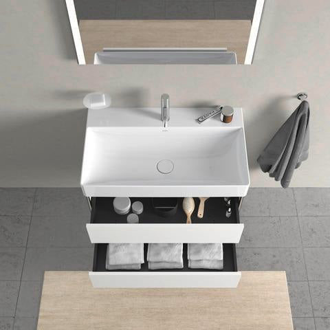 Duravit DuraSquare Möbelwaschtisch 800 mm, weiß, mit Hahnlochbank