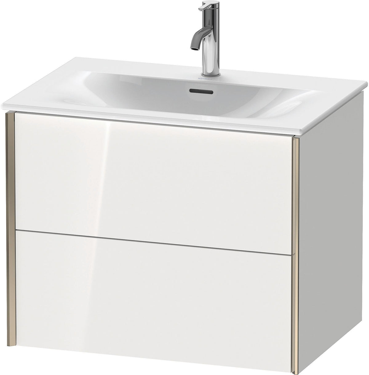 DURAVIT XViu Waschtischunterbau wandhängend 710 mm Eiche mit 2 Schubkästen