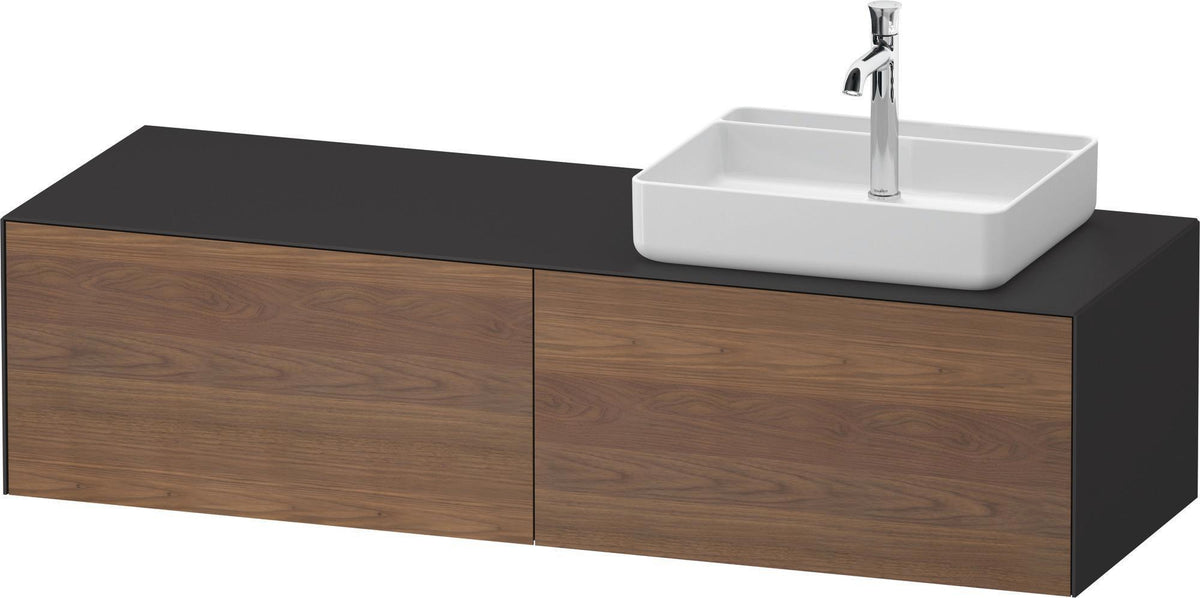 DURAVIT White Tulip Konsolen-Waschtischunterbau 1600 mm, 2 Auszüge, Weiß Seidenmatt, von Philippe Starck