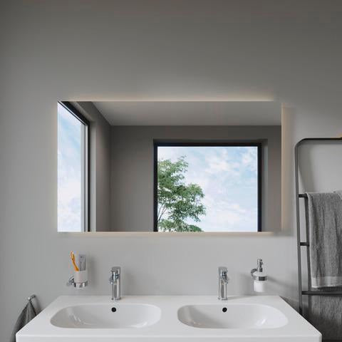 DURAVIT Licht & Spiegel Wandspiegel 1200x700 mm mit Heizung, LED und Sensorschalter – Weiß