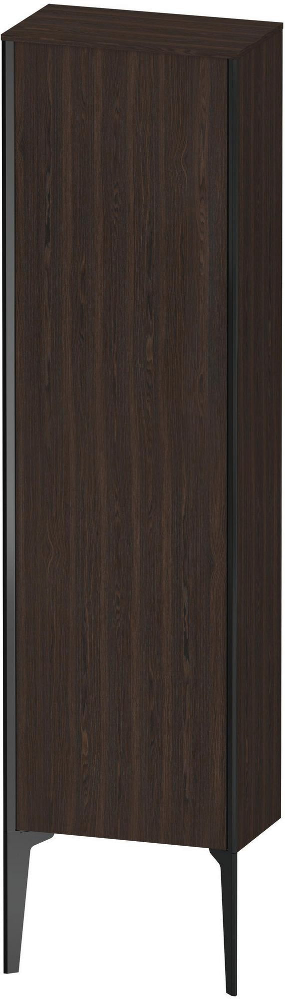 Duravit Halbhochschrank XViu 1330 mm, rechts, Echtholzfurnier Nussbaum matt, mit Tip-on Technik