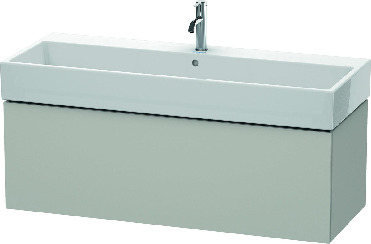 DURAVIT L-Cube Waschtischunterbau 1184 mm, 1 Auszug, Weiß Matt, Tip-On