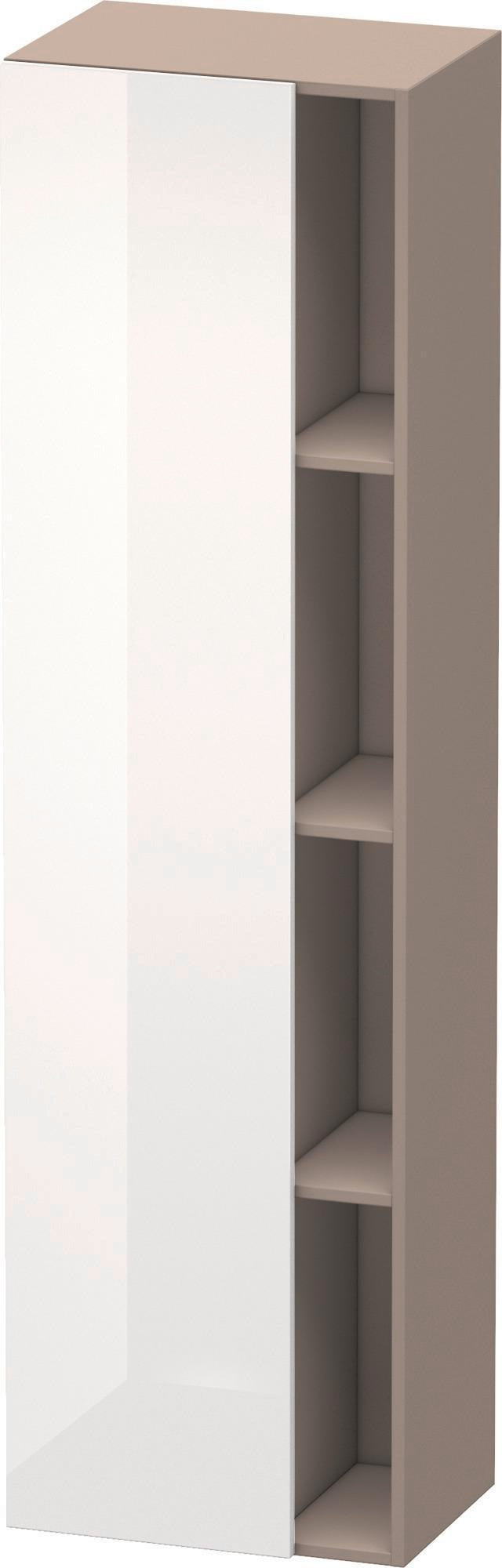 DURAVIT DuraStyle Hochschrank 360x500x1800mm, 1 Tür links, weiß matt – Wandhängend mit Soft-Close