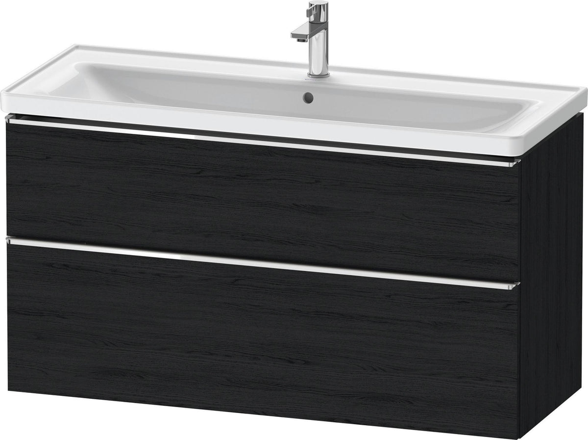 DURAVIT D-Neo Waschtischunterbau 1184 mm Eiche Schwarz mit Bronze Griff