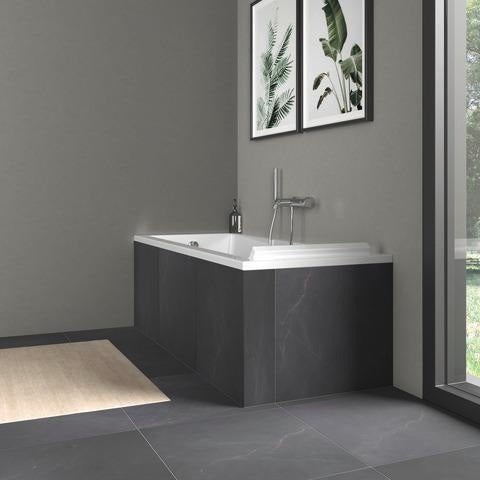 DURAVIT Starck Einbau-Badewanne 1600x700 mm Weiß mit Überlauf und 1 Rückenschräge