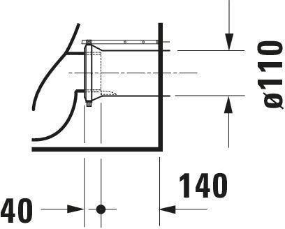 DURAVIT D-Neo Stand-Tiefspül-WC 580 mm weiß rimless mit HygieneGlaze