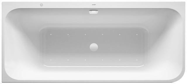 DURAVIT Whirlwanne Happy D.2Plus 1800x800mm Ecke links mit Air-System und graphit supermatt