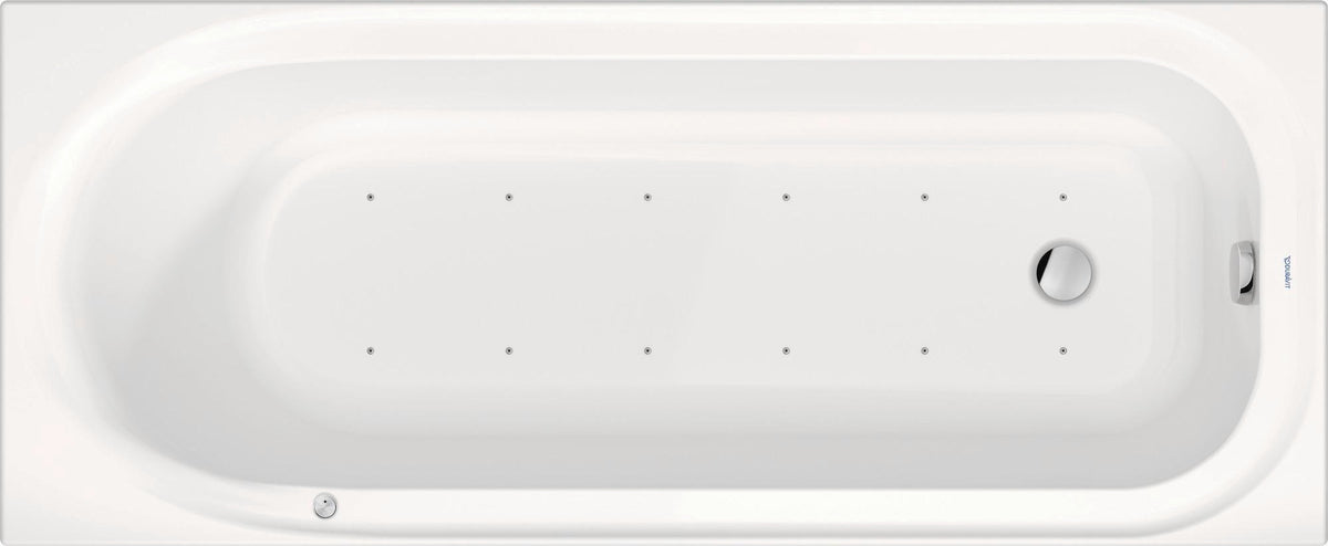 DURAVIT Soleil by Starck Whirlwanne 1700x700mm Einbau mit Air-System, 1 Rückenschräge, Weiß
