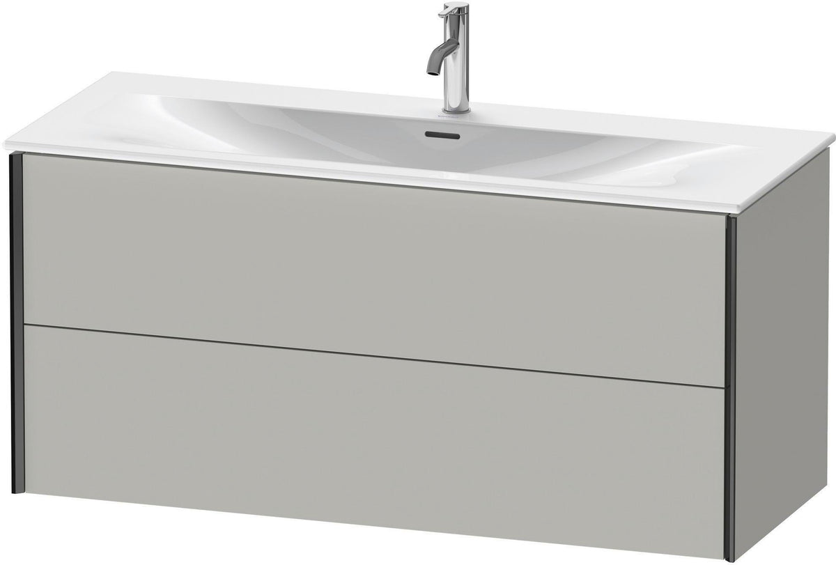 DURAVIT XViu Waschtischunterbau wandhängend 1210 mm, 2 Schubkästen, weiß matt – ohne Griff, mit Tip-On-Technik