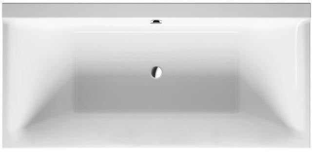 DURAVIT P3 Comforts Badewanne 1900 x 900 mm Weiß Einbauwanne mit 2 Rückenschrägen
