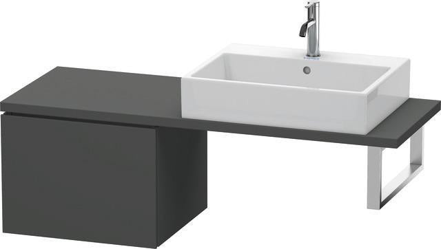 Duravit L-Cube Konsolenunterschrank 520 mm amerikanisch Nussbaum mit Tip-On-Technik