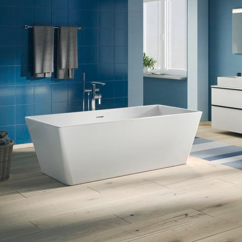 Duravit D-Neo Einhebel-Wannenmischer bodenstehend mit Keramikmischsystem in Chrom