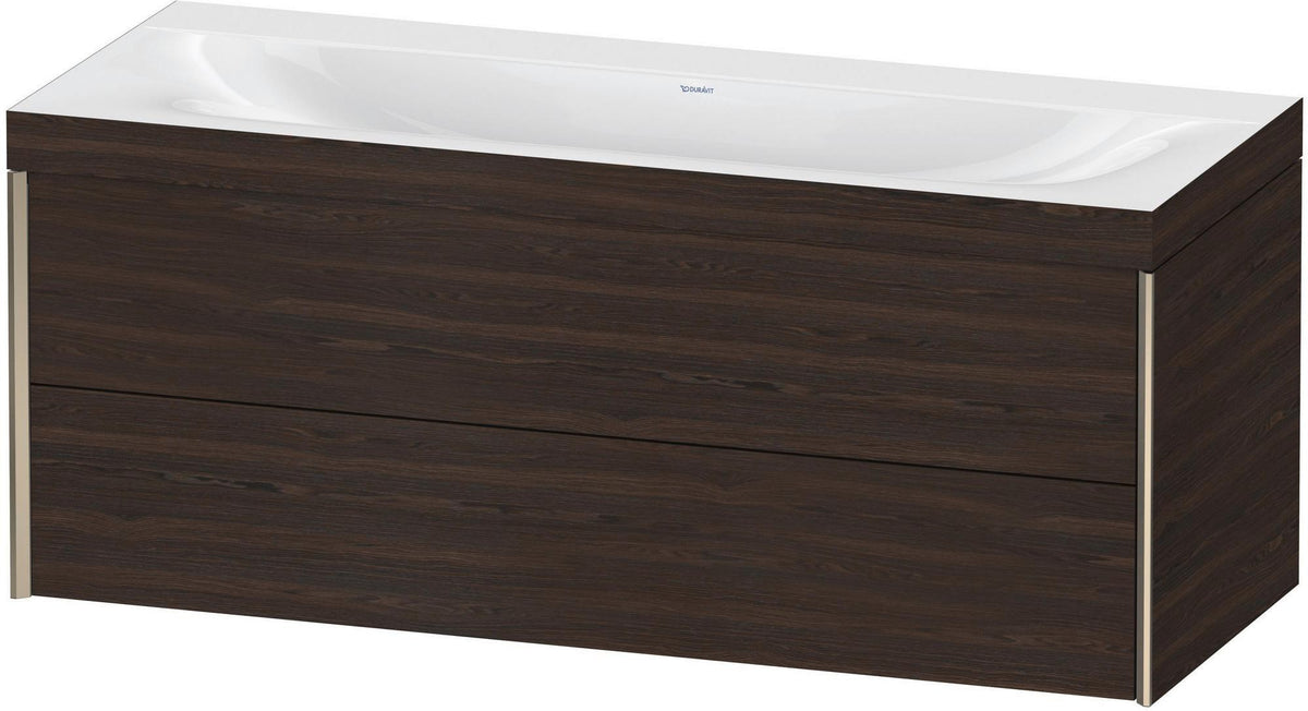 DURAVIT XViu c-bonded Waschtischunterbauset 1200 mm wandhängend mit 2 Schubkästen