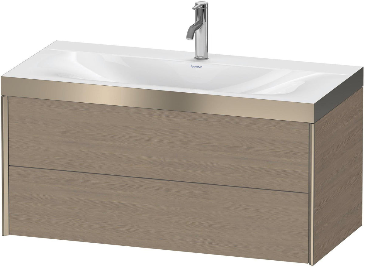 DURAVIT XViu c-bonded Waschtischunterbauset 1000 mm Eiche mit 2 Schubkästen