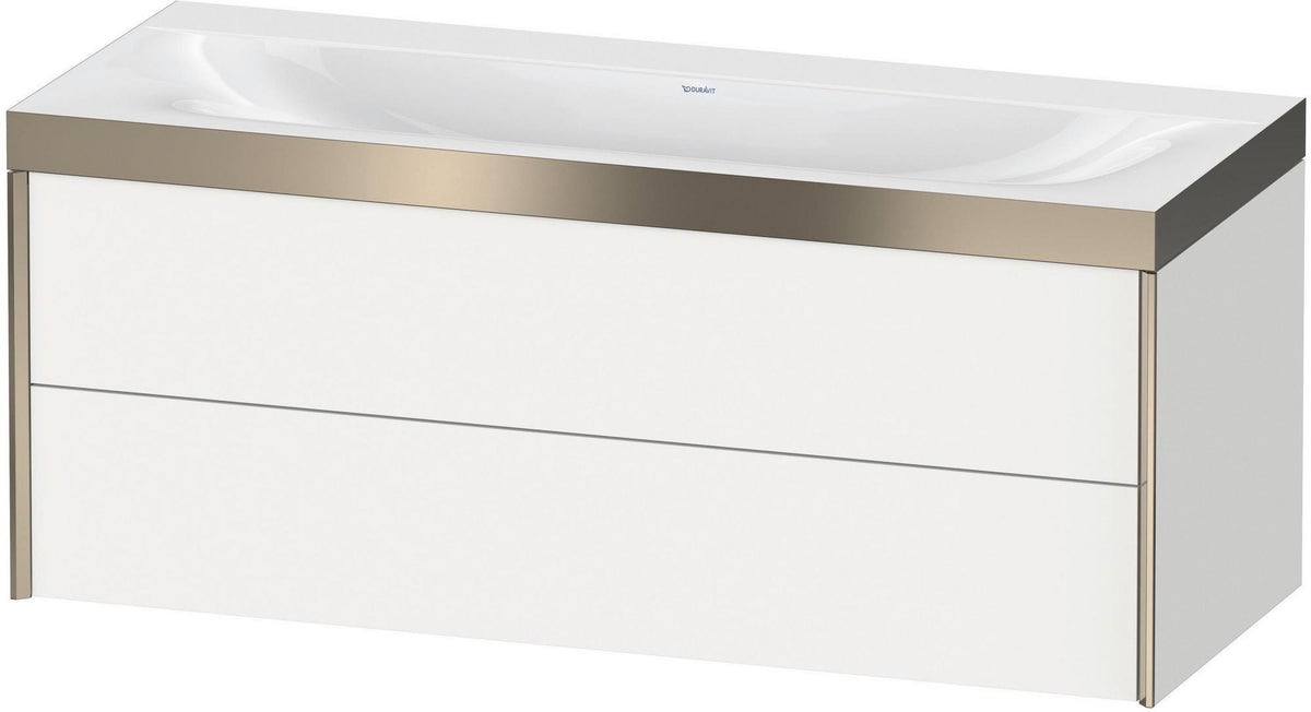 DURAVIT XViu c-bonded Waschtischunterbauset 1200 mm wandhängend mit 2 Schubkästen