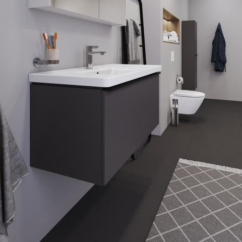 Duravit D-Neo Halbhochschrank 400 mm Eiche mit 1 Tür und Soft-Close