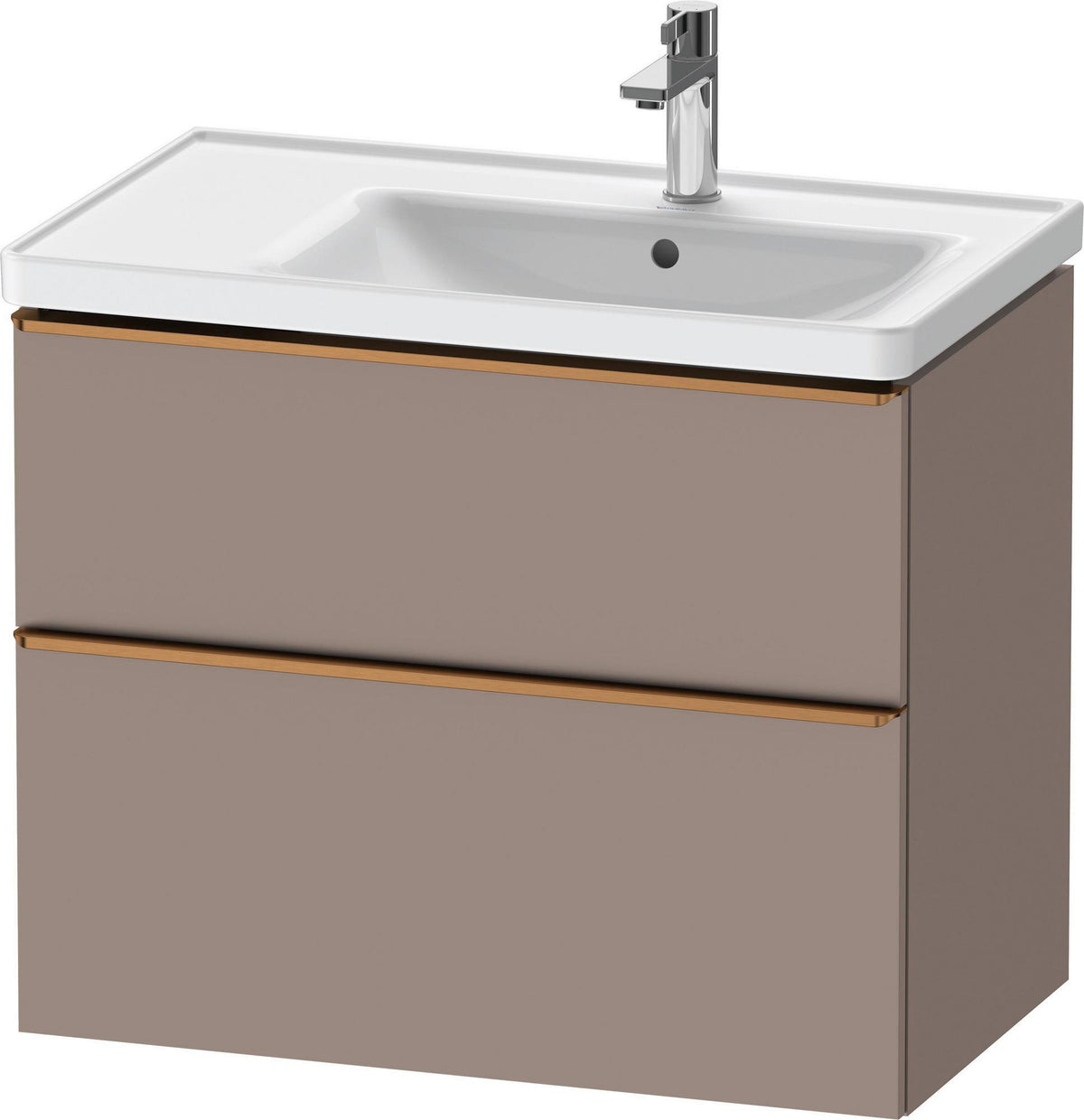 Duravit D-Neo Waschtischunterbau 784 mm Eiche Schwarz Bronze, wandhängend, 1 Auszug