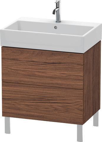 Duravit L-Cube Waschtischunterbau 684 mm Amerikanisch Nussbaum mit Tip-On-Technik
