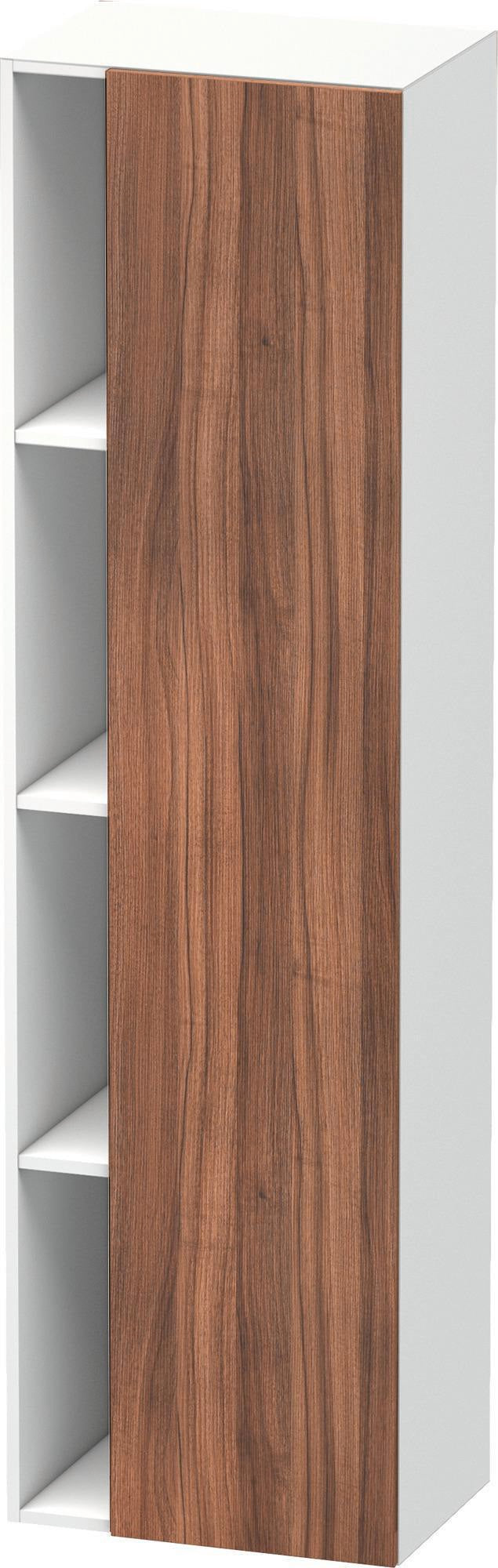 DURAVIT DuraStyle Hochschrank 360x500x1800mm, 1 Tür links, weiß matt – Wandhängend mit Soft-Close