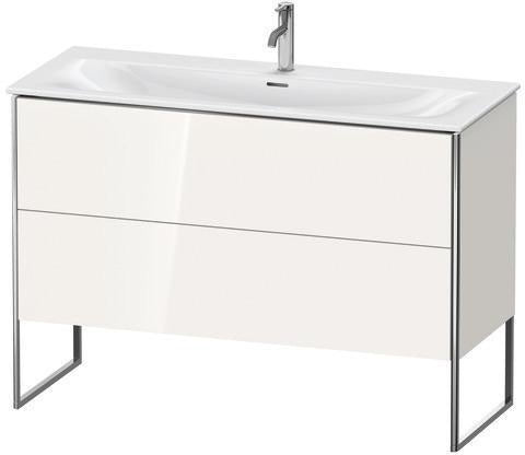 Duravit XSquare Waschtischunterbau 1210 mm mit 2 Auszügen, Eiche massiv, Anthrazit matt