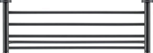 DURAVIT D-Code Handtuchablage 650 mm Chrom mit 4 Stangen & Handtuchhalter