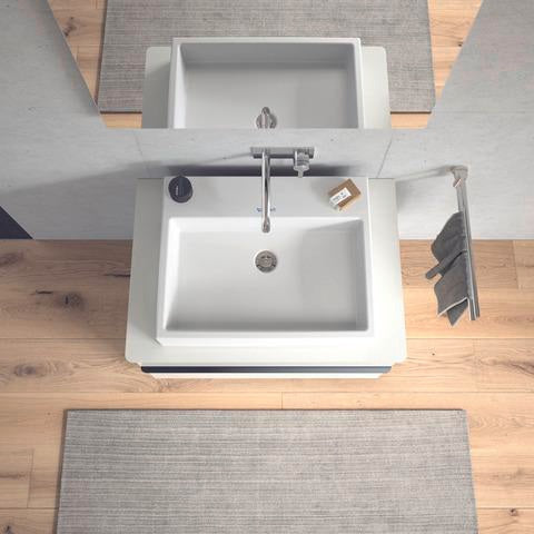 Duravit Waschtisch Vero Air 600 mm mit Überlauf und Hahnlochbank, weiß