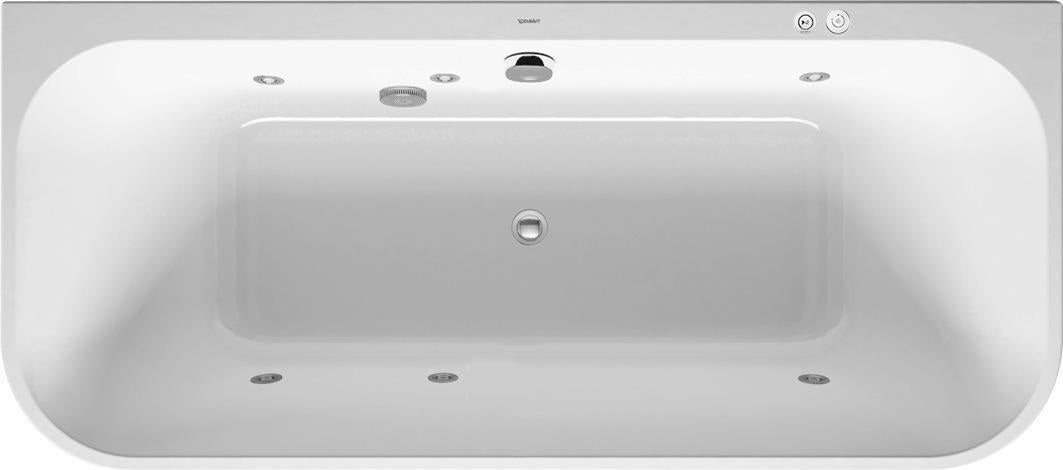 DURAVIT Whirlwanne Happy D.2Plus 1800x800mm Acryl Graphit Supermatt Vorwand