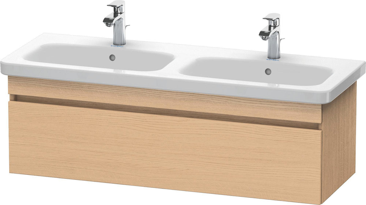 Duravit DuraStyle Waschtischunterbau 1230 mm betongrau matt – wandhängend, 1 Auszug, Soft-Close