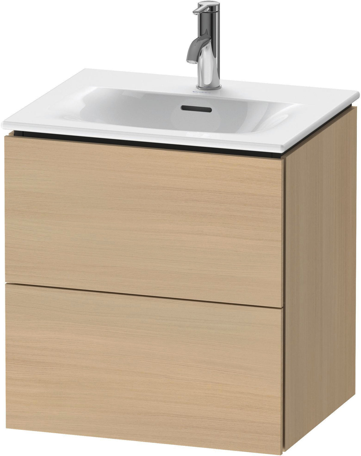DURAVIT L-Cube Waschtischunterbau 520 mm weiß matt – 2 Schubkästen, wandhängend