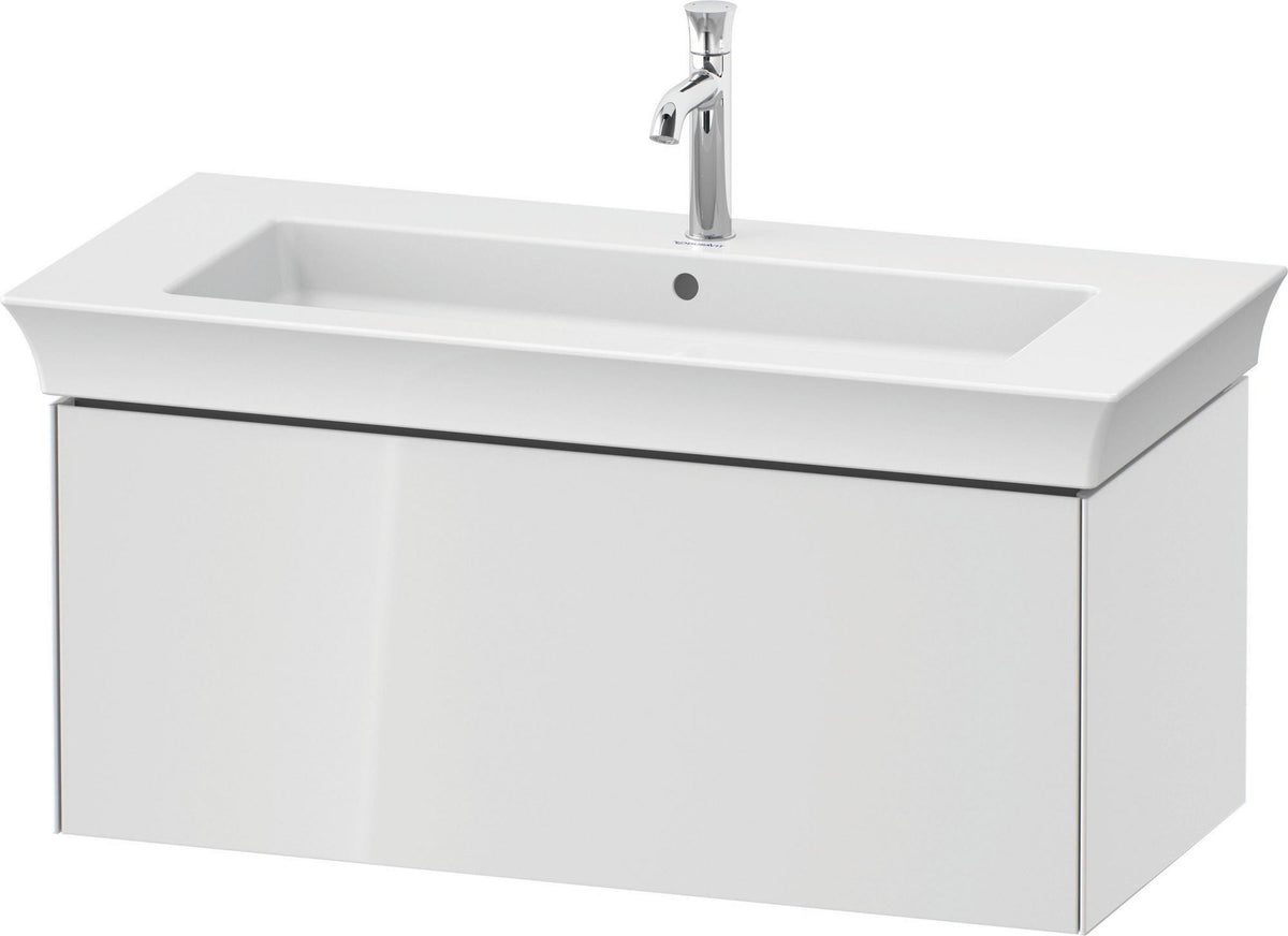 Duravit White Tulip Waschtischunterbau 984 mm, 1 Auszug, weiß seidenmatt, wandhängend, Philippe Starck