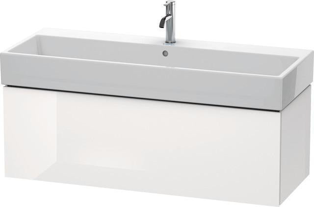 Duravit L-Cube Waschtischunterbau 1184 mm taupe supermatt mit Tip-On-Technik für Vero Air