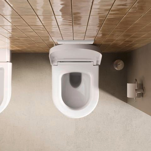 DURAVIT Balcoon Wand-WC 370x540mm spülrandlos Rimless DuraShield Weiß Hochglanz