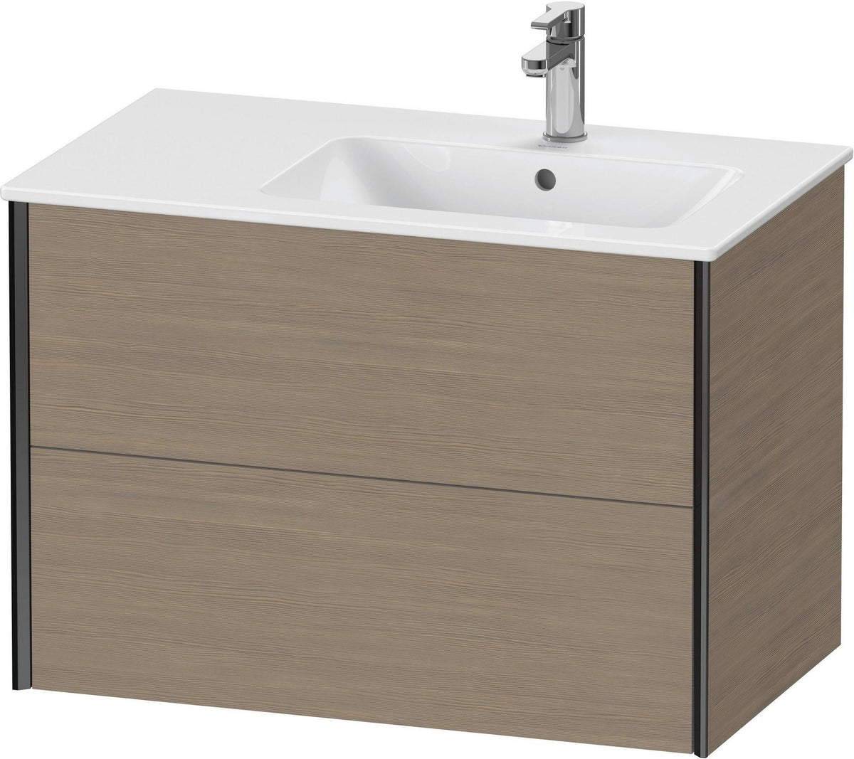 DURAVIT XViu Waschtischunterbau wandhängend 810 mm, 2 Schubkästen, weiß matt