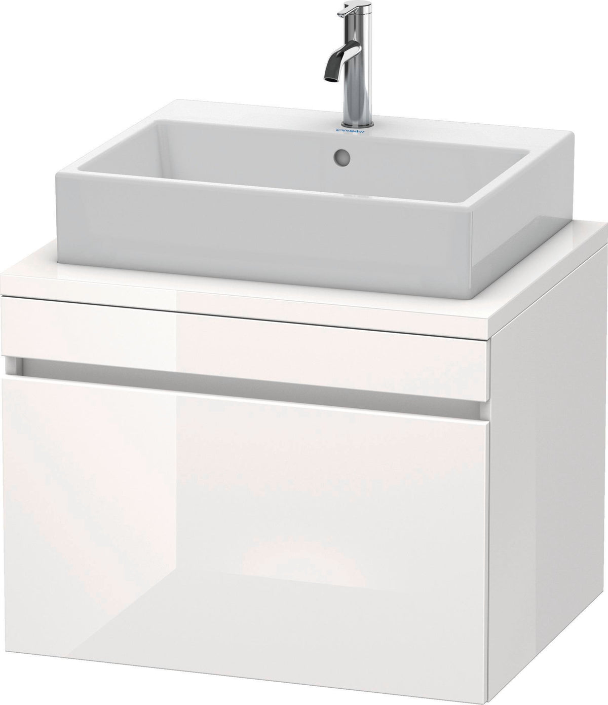 Duravit DuraStyle Konsolenwaschtischunterbau 700 mm betongrau matt mit 1 Auszug und Soft-Close
