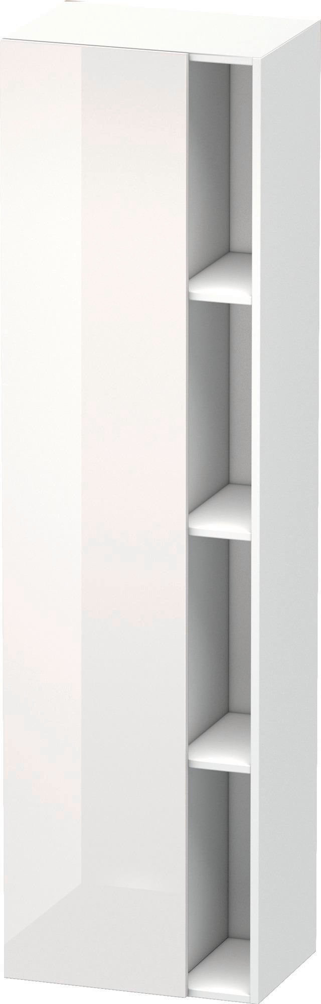DURAVIT DuraStyle Hochschrank 360x500x1800mm, 1 Tür links, weiß matt – Wandhängend mit Soft-Close
