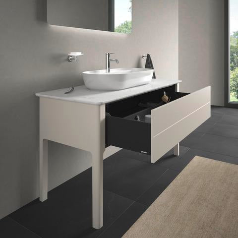 Duravit Luv Waschtischunterbau bodenstehend 1338 mm mit 1 Auszug Weiß Seidenmatt