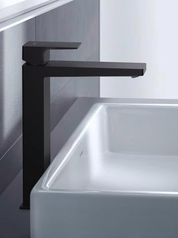 DURAVIT Manhattan Einhebel-Waschtischmischer XL – 181 mm Ausladung, Chrom, ohne Zugstange