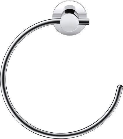 DURAVIT D-Code Handtuchring Chrom – Wandmontage, schwenkbar, 158 mm