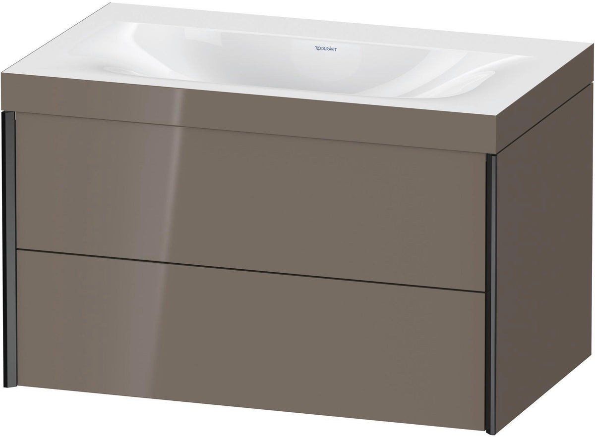 DURAVIT XViu c-bonded Waschtischset wandhängend 800x480x503mm mit 2 Schubkästen, Push-Open und Soft-Close
