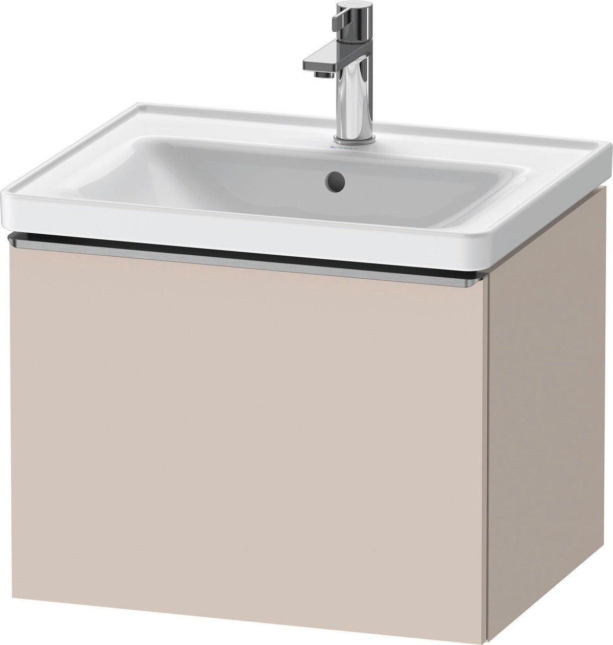 DURAVIT D-Neo Waschtischunterbau 584 mm betongrau matt mit 1 Auszug und Soft-Close