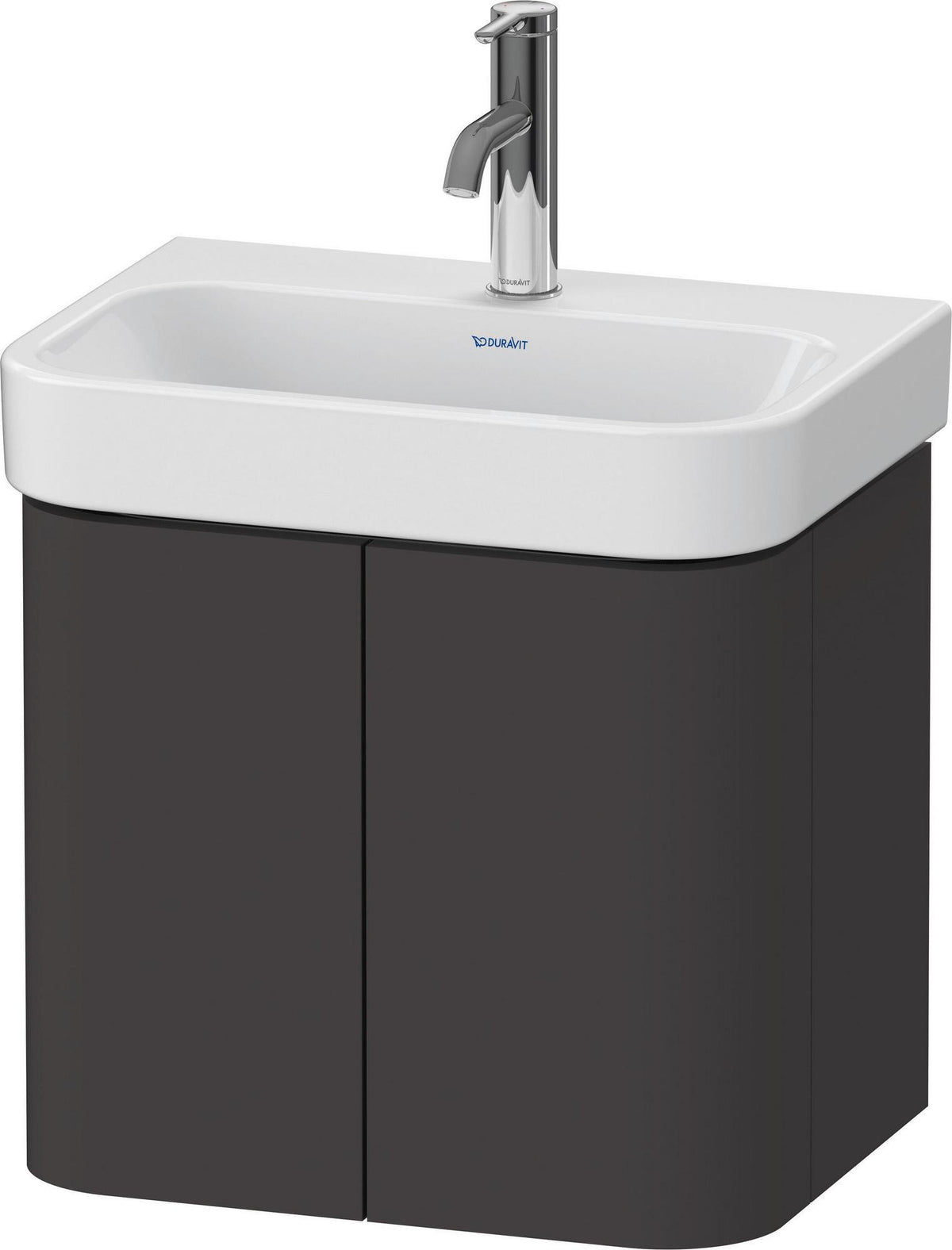 DURAVIT Happy D.2 Waschtischunterbau taupe supermatt 475 mm, 2 Türen, wandhängend