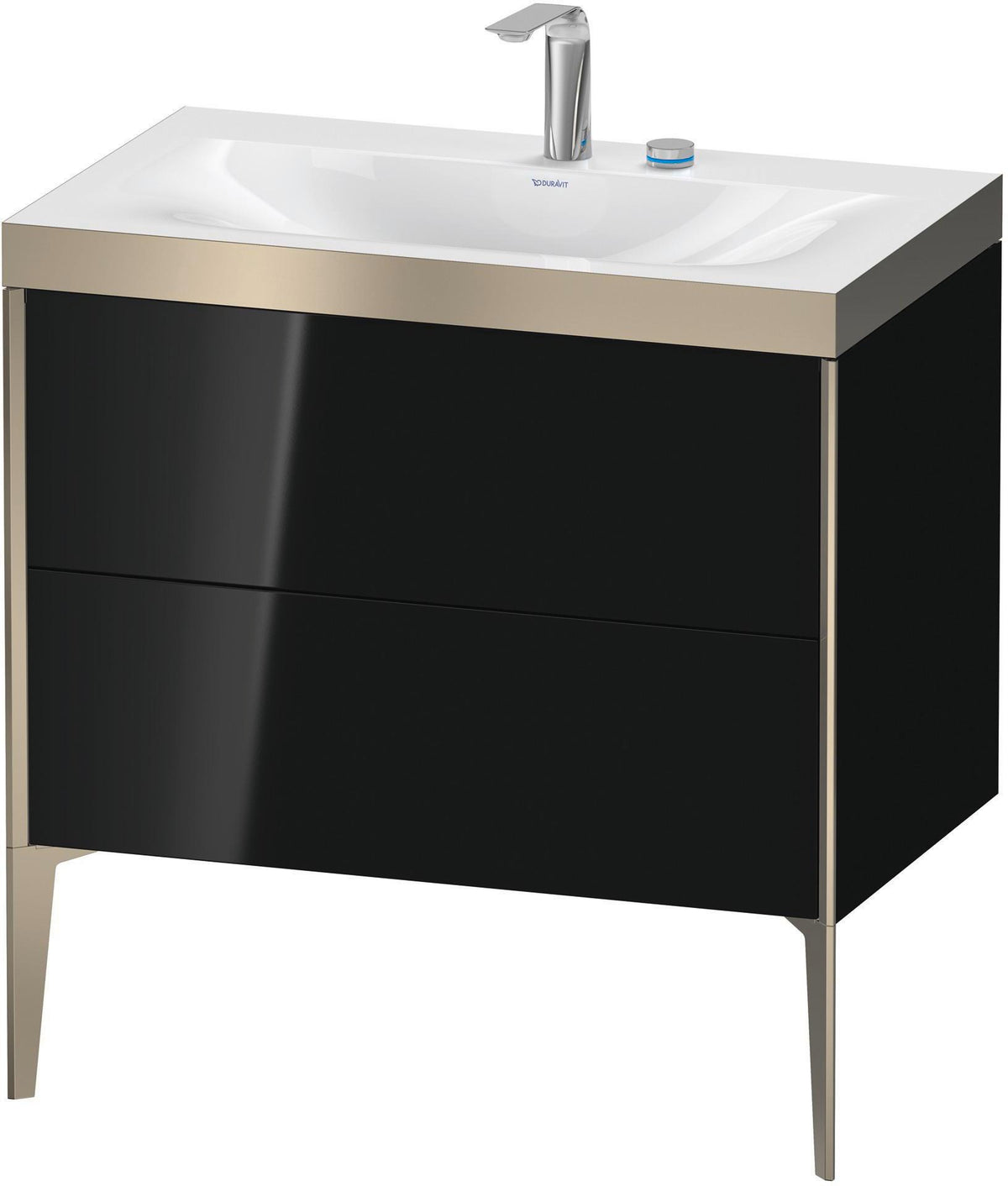 DURAVIT XViu c-bonded Waschtischset bodenstehend 800 mm mit 2 Auszügen und Push-Open