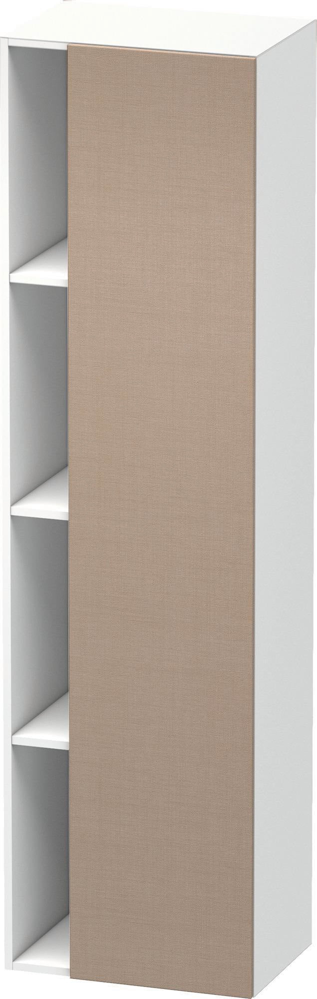 DURAVIT DuraStyle Hochschrank 360x500x1800mm, 1 Tür links, weiß matt – Wandhängend mit Soft-Close