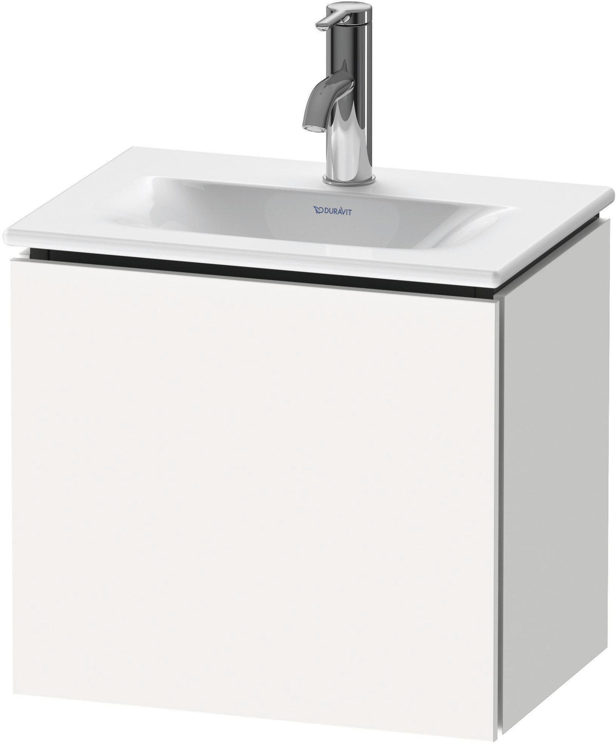 Duravit L-Cube Waschtischunterbau 440 mm, 1 Tür links, weiß matt – Wandhängend